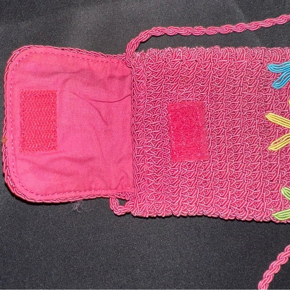 🌼NWOT🌼 Pink Eiyye Crochet Crossbody Bag - Picture 3 of 5